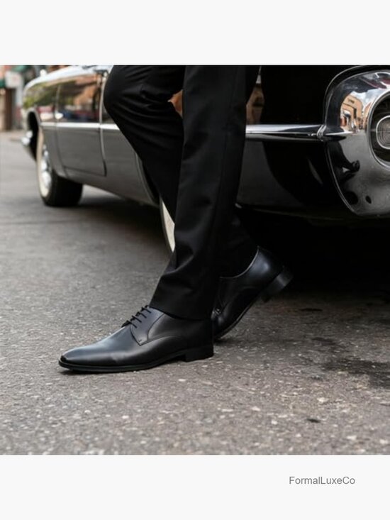 Men\'s Handmade Leather Oxford Dress Shoes Lace Up Formal main image 4